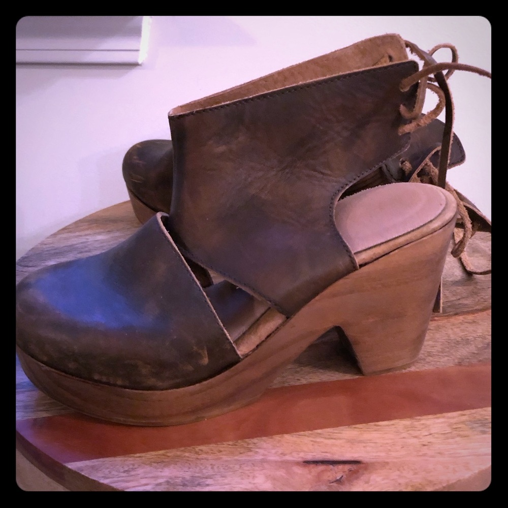 Free People lace up platforms